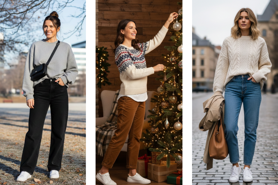 20 Unique Old Money Outfits with Sneakers for a Practical Winter