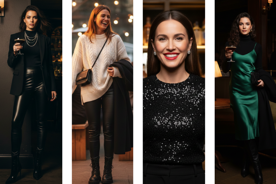 18 Casual Winter Going Out Outfits for Bar & Beyond