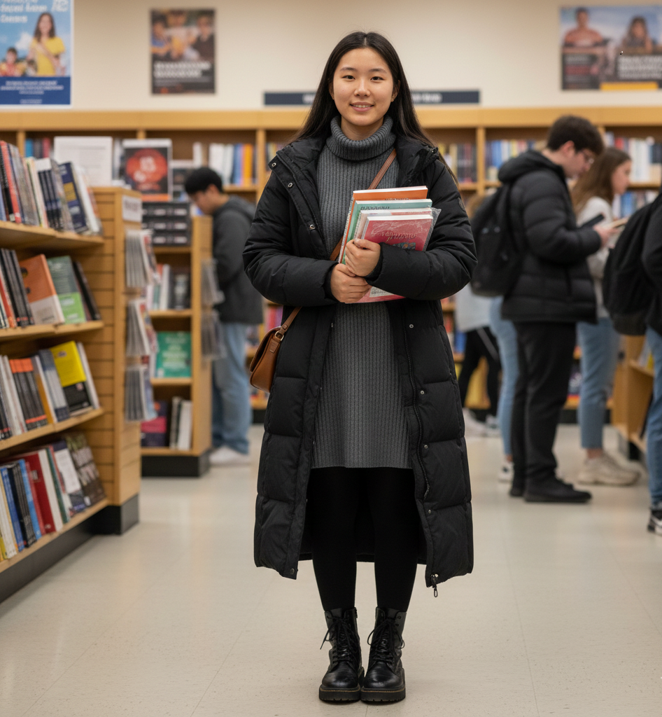 Fleece-Lined Tights & Sweater Dress