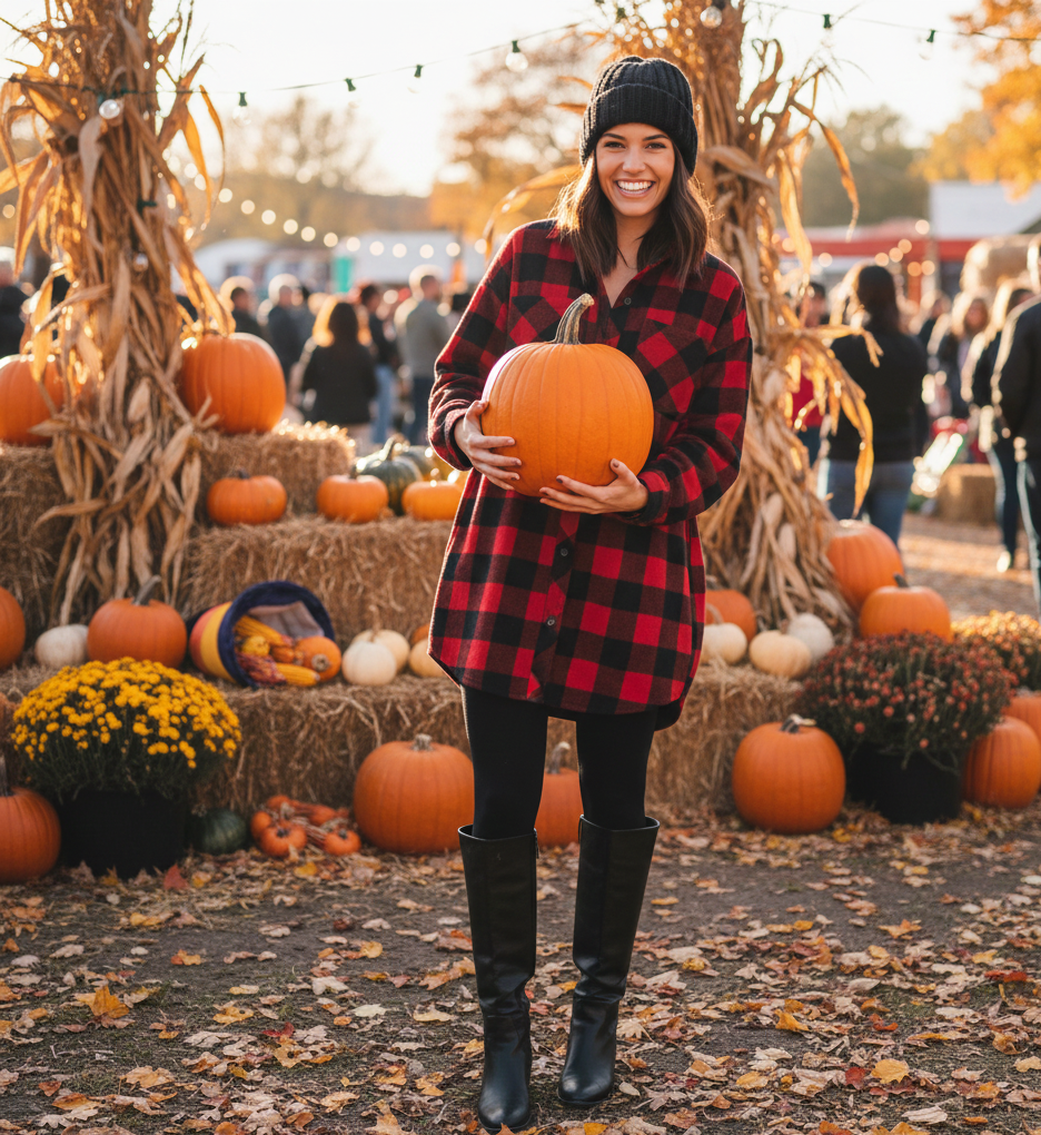 Plaid Shirt & Leggings Uniform