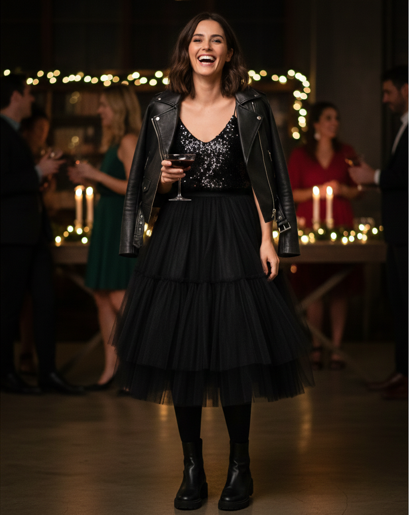 Sequin Tank & Tulle Skirt
