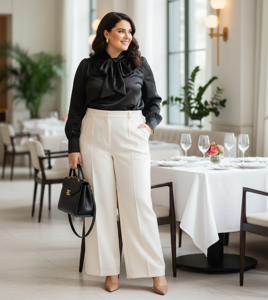 Tailored Trousers & a Statement Blouse