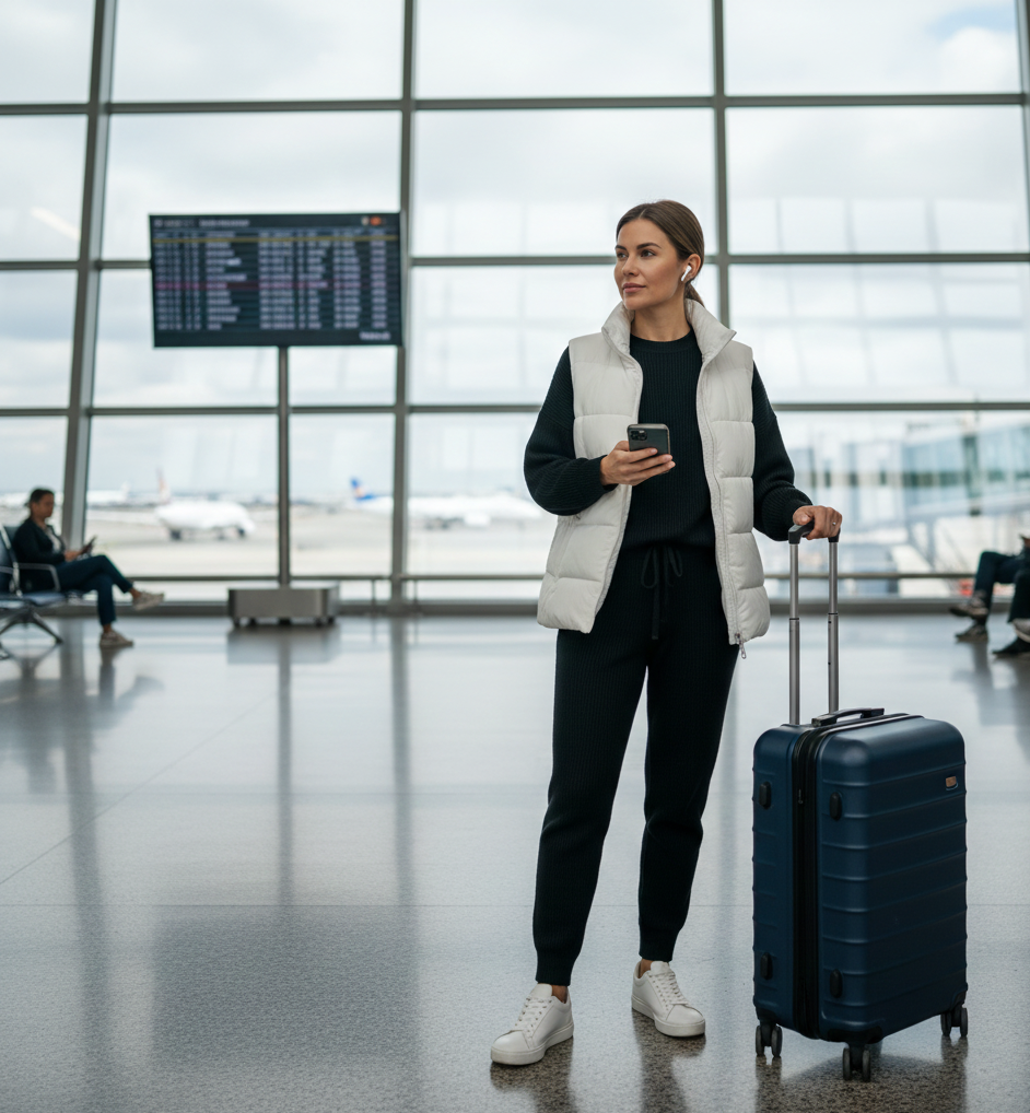  The Black Knit Set & White Sneakers