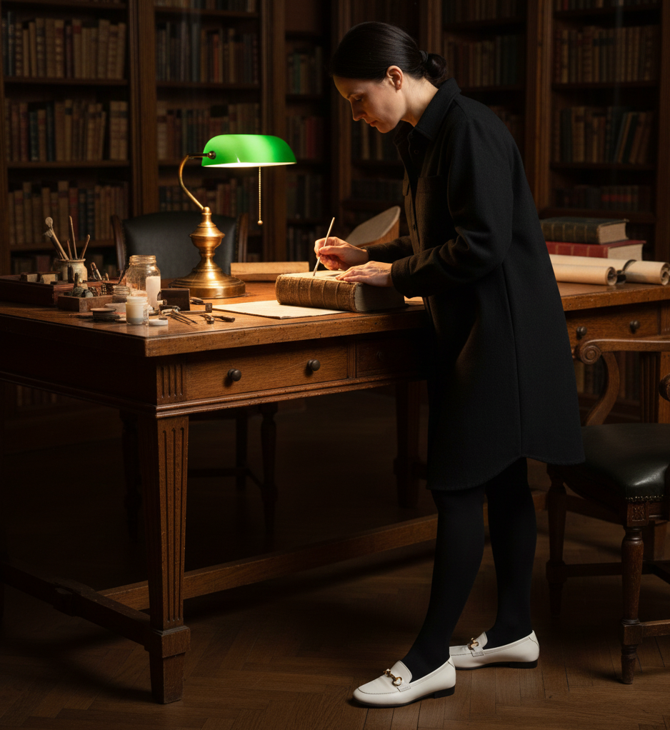  The Black Shirt Dress & White Loafers