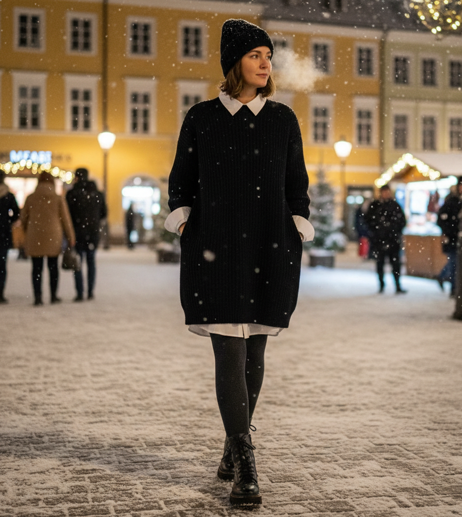 The Layered Dress & Boots