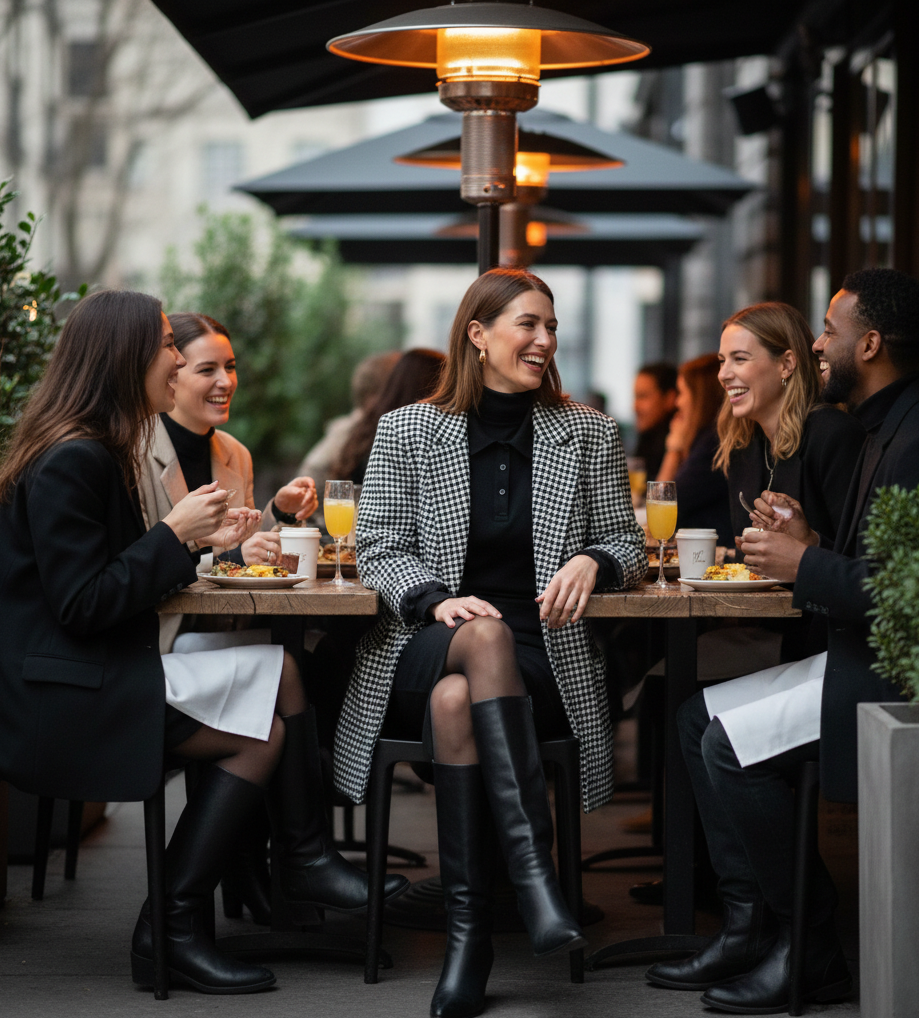 The Polo Dress & Plaid Blazer