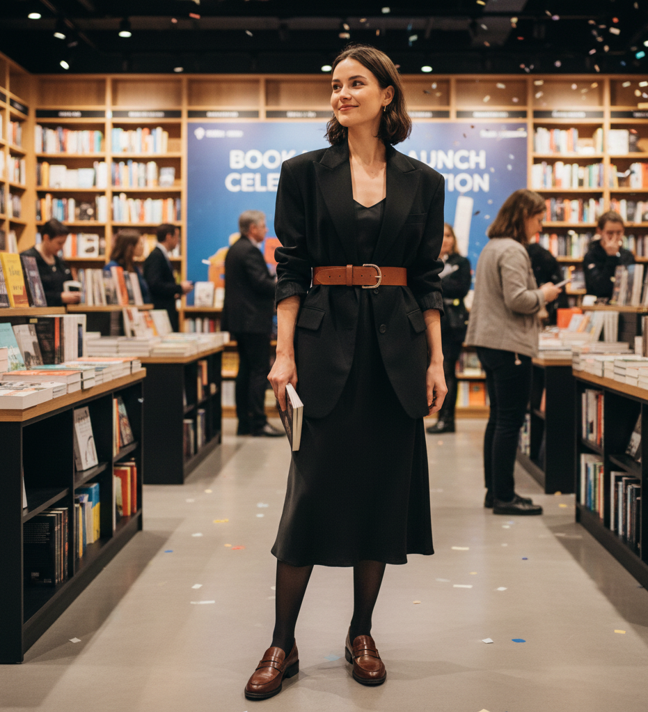  The Slip Dress, Blazer & Belt Hack