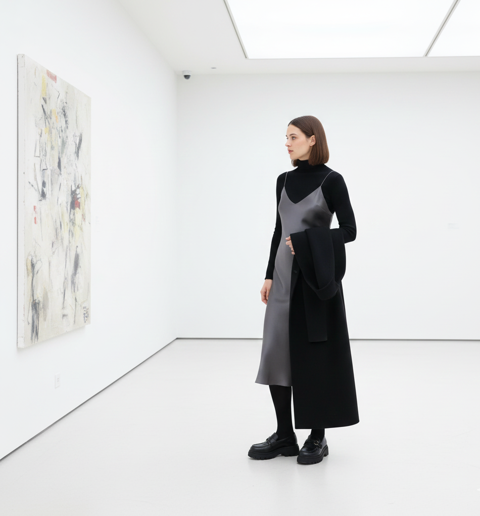 The Slip Dress & Knit Layer