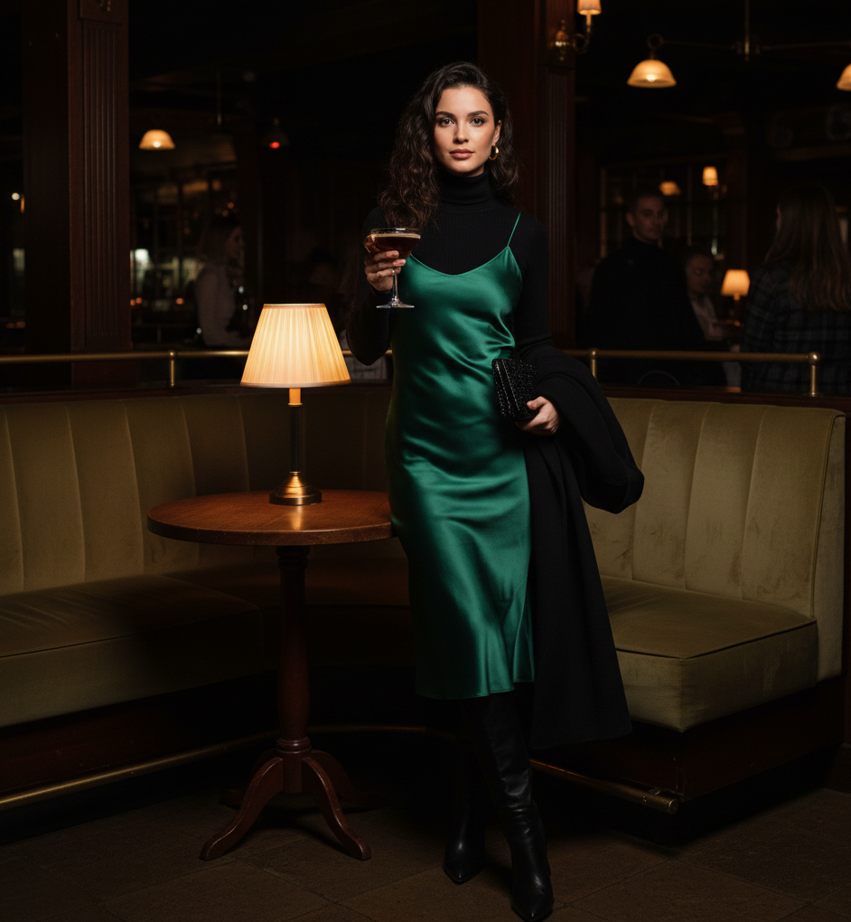 The Slip Dress & Sweater Layer