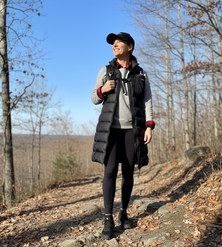 The Sporty Puffer Vest Look