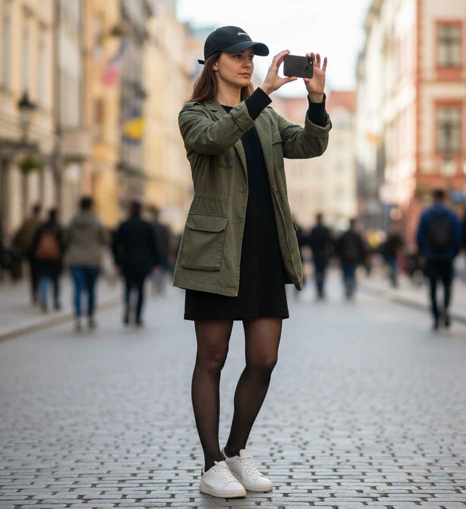 The T Shirt Dress & Utility Blazer