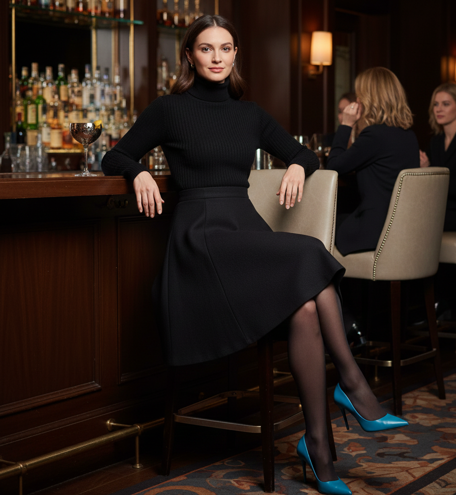  The Two Piece Set & Teal Heels