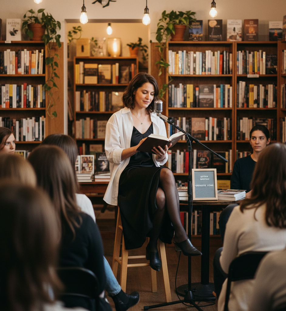 The White Button-Down & Black Slip Dress