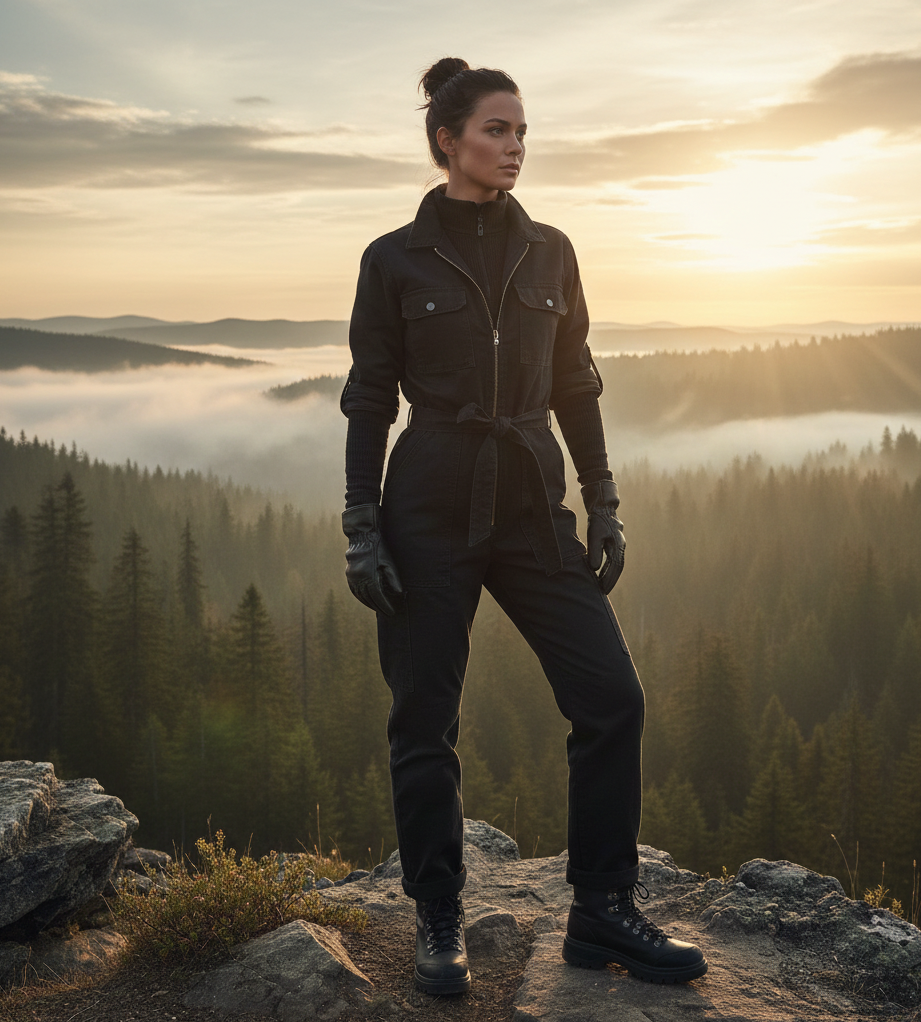 Utility Jumpsuit with Layers