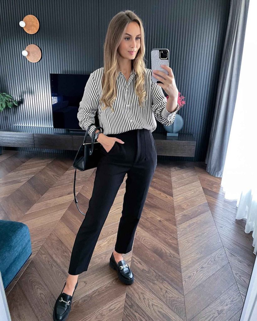 The Longline Wool Coat + Straight-Leg Jeans + Leopard Print Ballet Flats