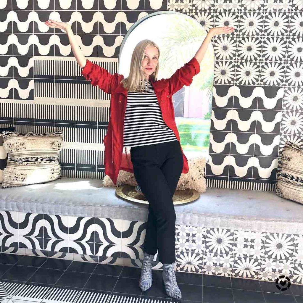  The Moto Jacket + Split-Hem Denim + Plaid Boots