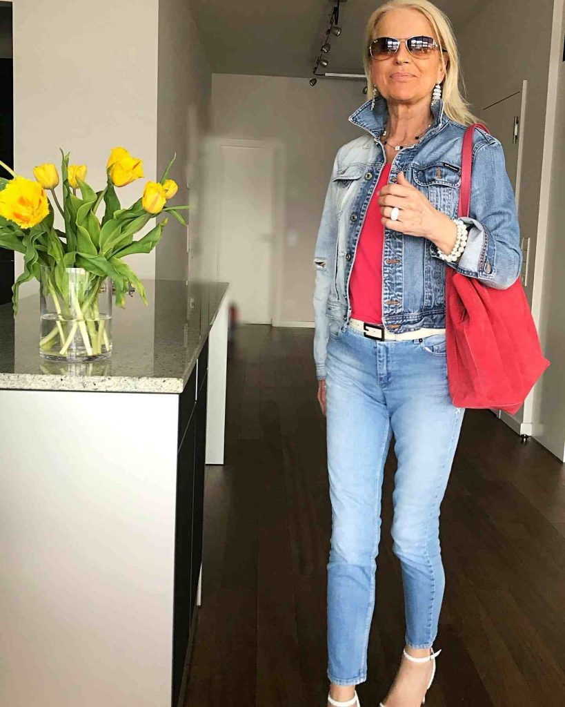 The Double Denim + Pop of Pink