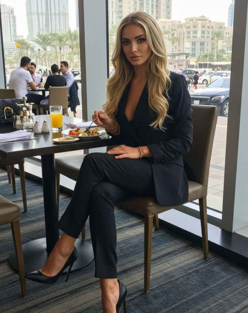 The Textured Lady Jacket + High-Waisted Flare Trousers + Bit Loafers
