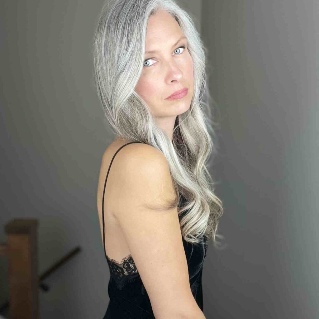  The Lace-Trimmed Slip + Silver Waves