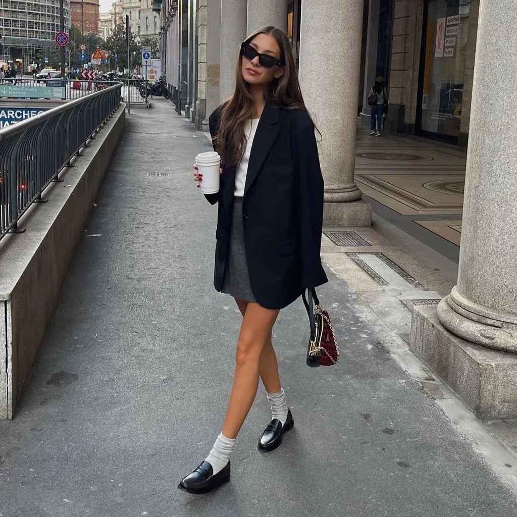The Oversized Trench Coat + Striped Crewneck + Tapered Denim + Suede Pointed Boots