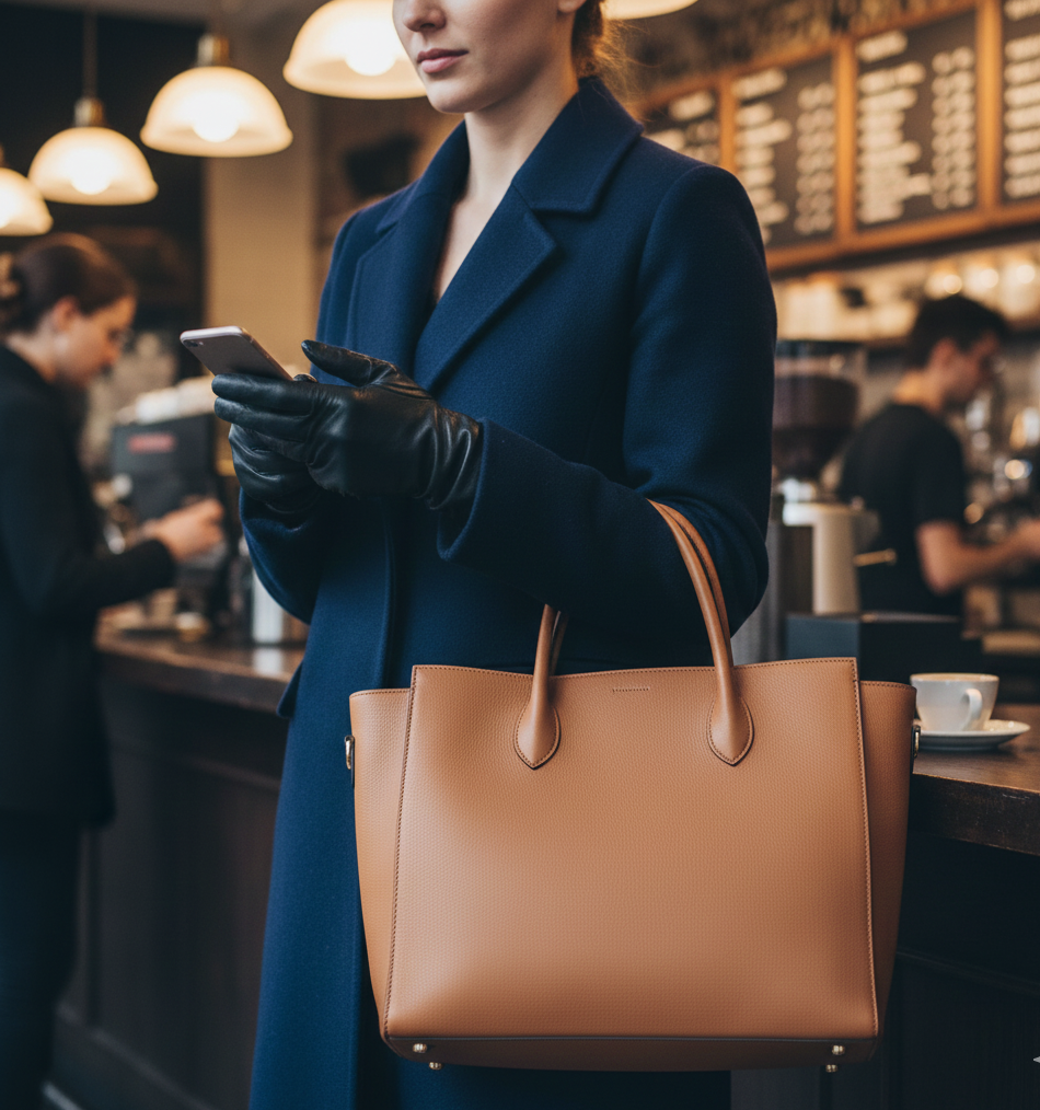  Leather Gloves & Structured Handbags