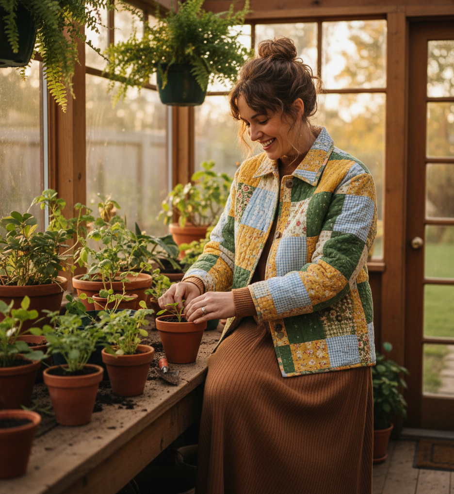 The Patchwork Quilt Jacket & Midi Dress