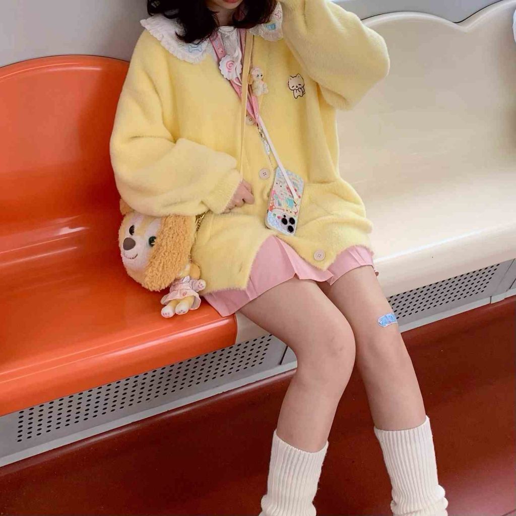 The Oversized Cardigan + Pleated Mini + Slouchy Socks