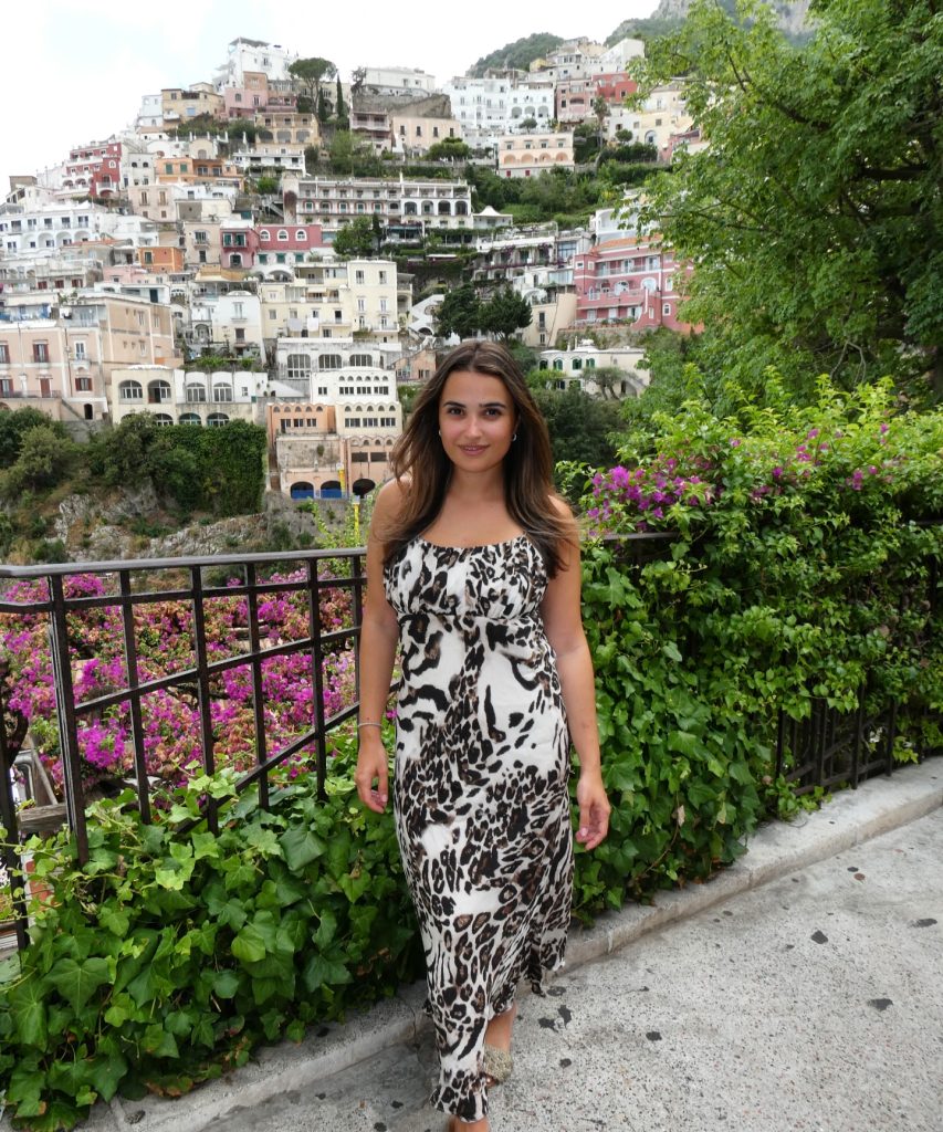  Leopard Print Maxi Dress + Embellished Sandals + Silver Bracelet