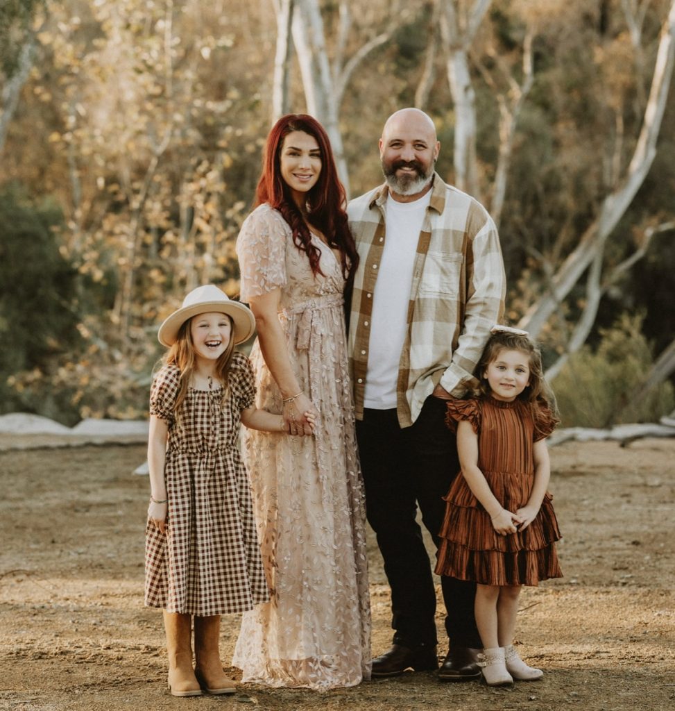 Tan Floral Maxi + Plaid Button-Down + Brown Gingham Dress
