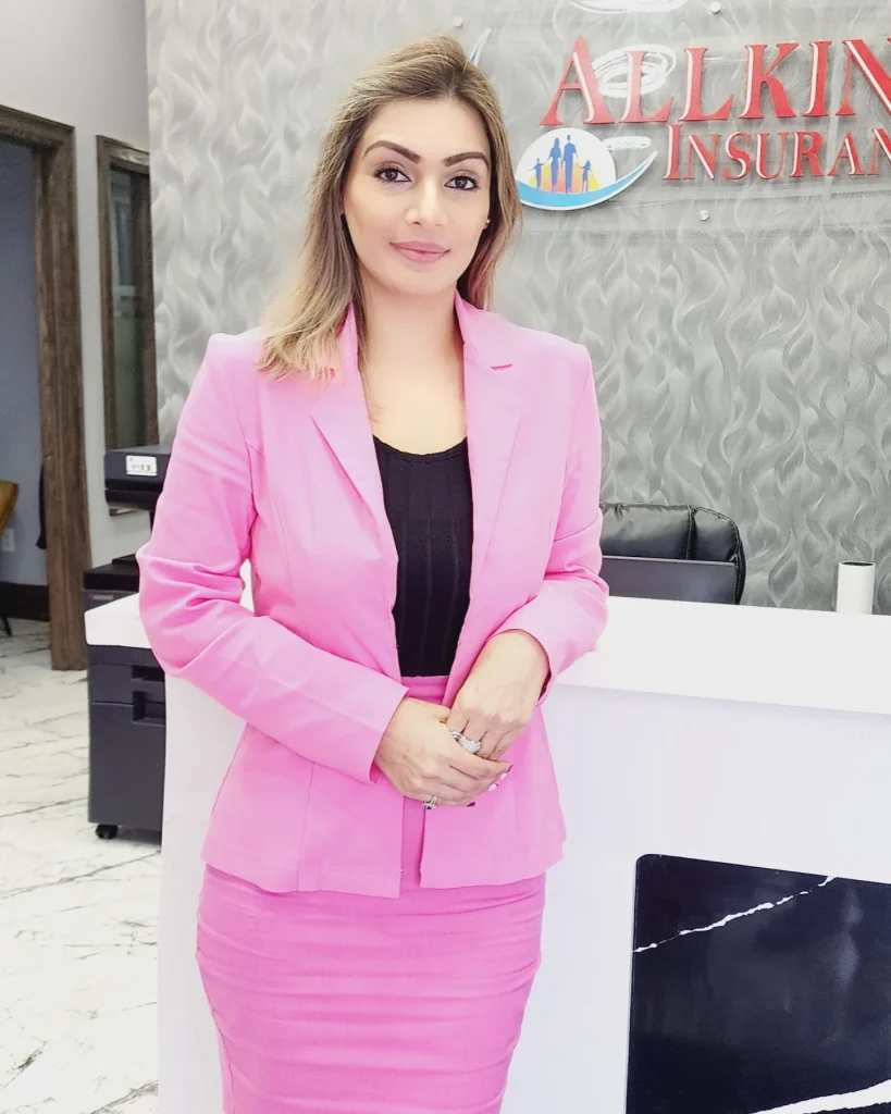 Pink Blazer + Black Ribbed Top + Matching Pink Skirt