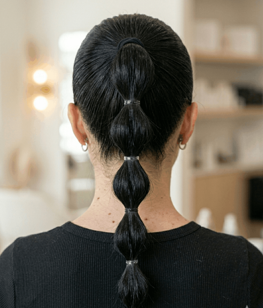 Bubble Braid Ponytail