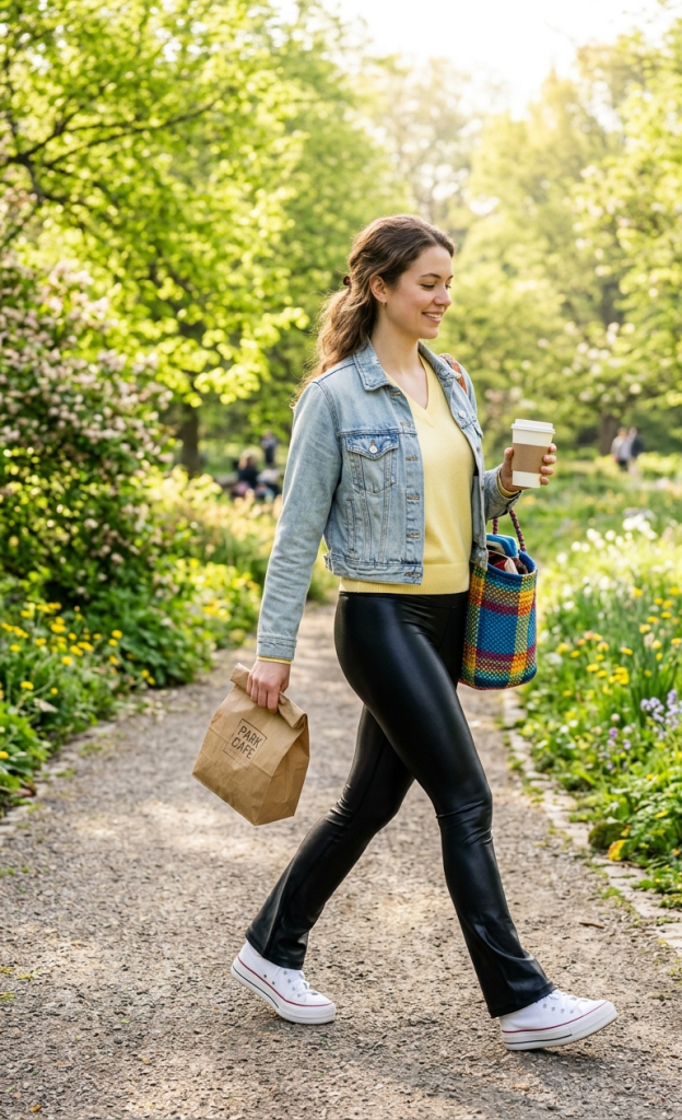 Butter Yellow V Neck Sweater + Black Flare Leggings
