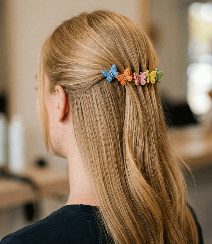 Butterfly Clip Half-Up