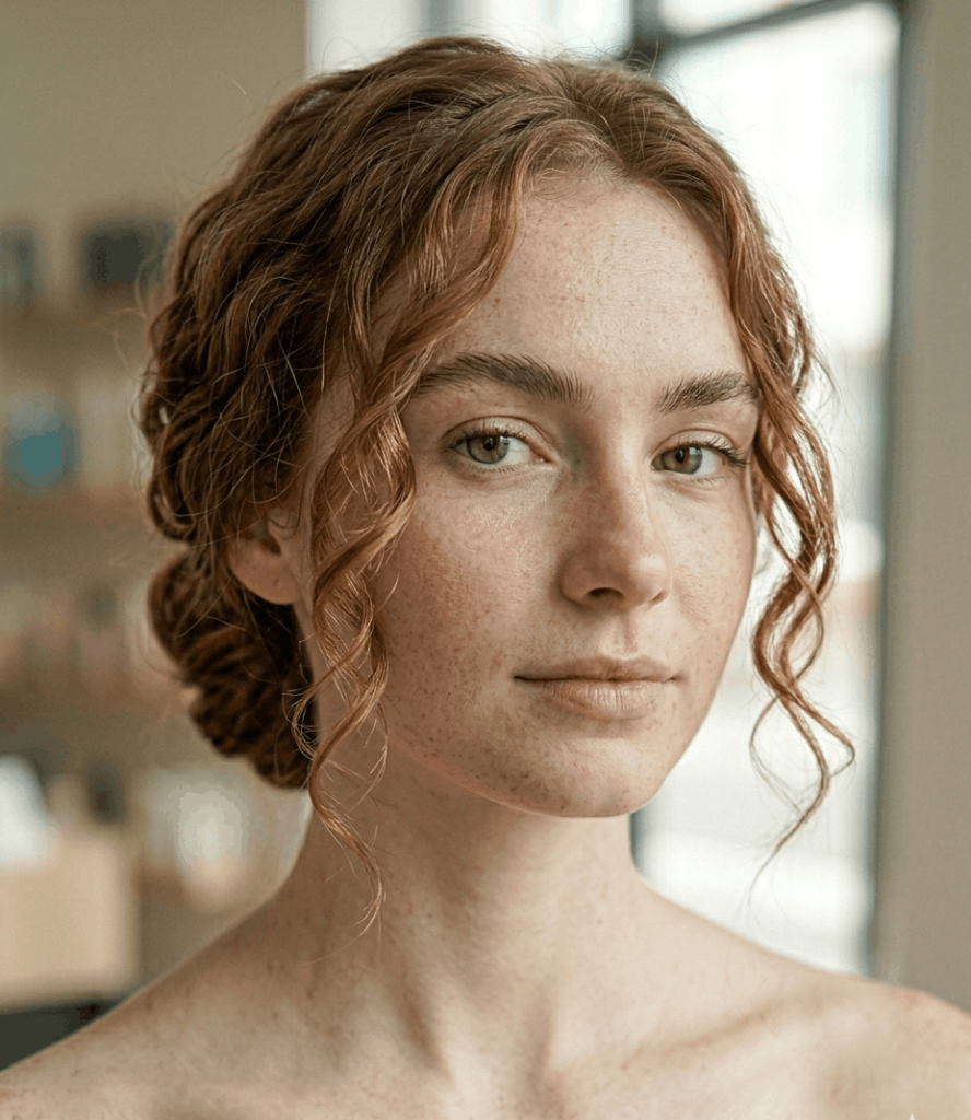 Chignon with Face Framing