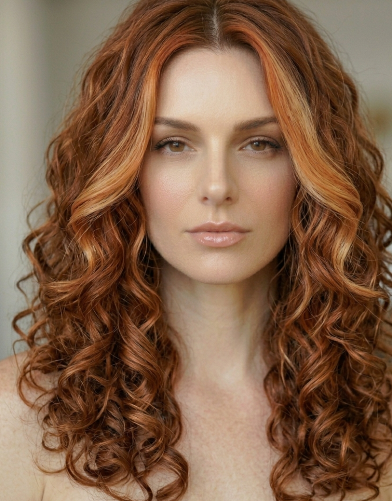 Copper with Blonde Face Frame