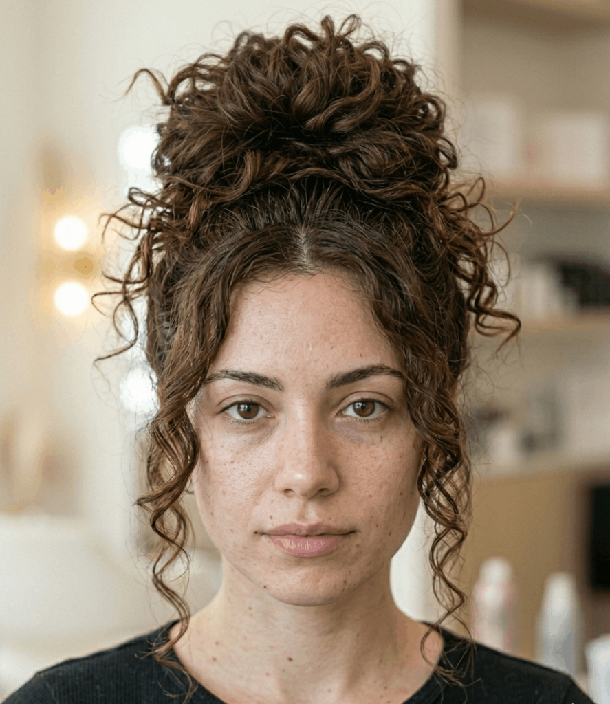Fluffy Textured Messy Bun