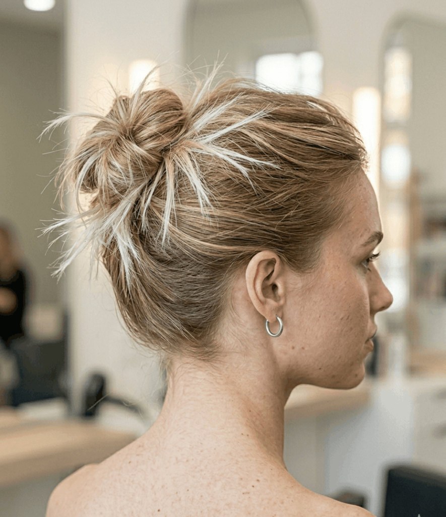 Frosted Tips Updo