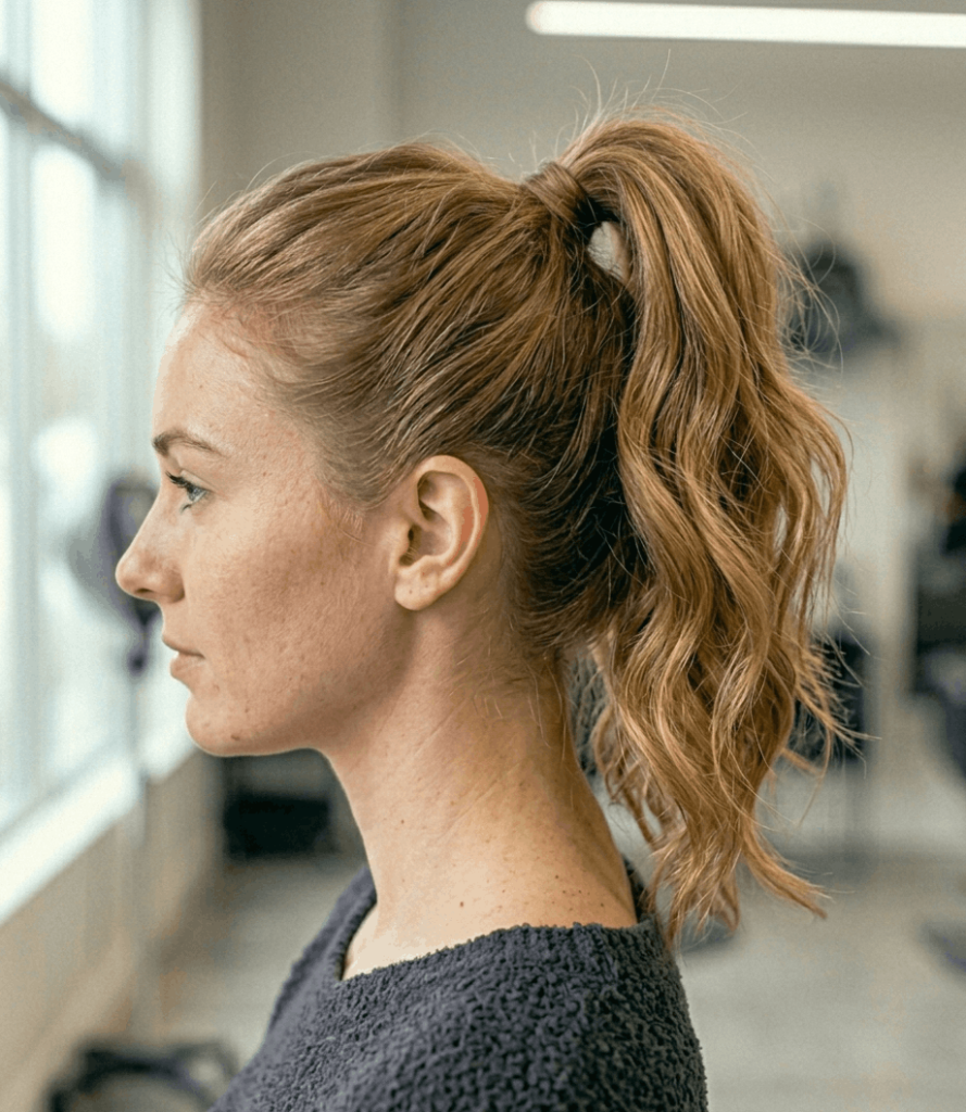 High Textured Ponytail