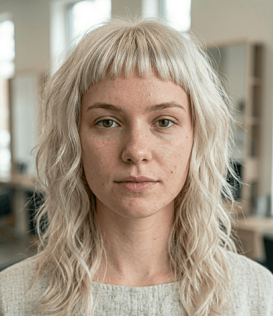 Layered Shag with Micro Bangs