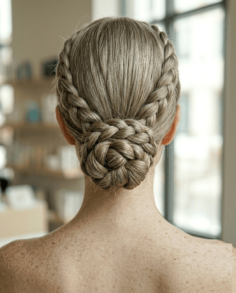 Rope Braid Low Bun
