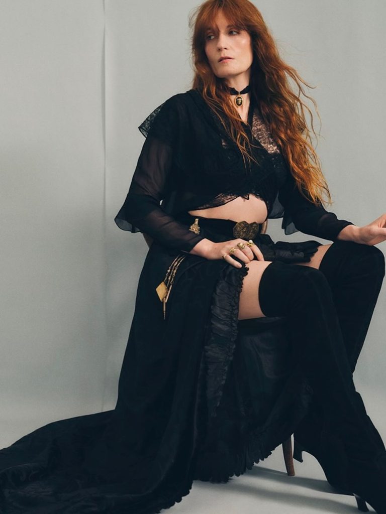 Black Sheer + Ruffle Skirt + Velvet Boots