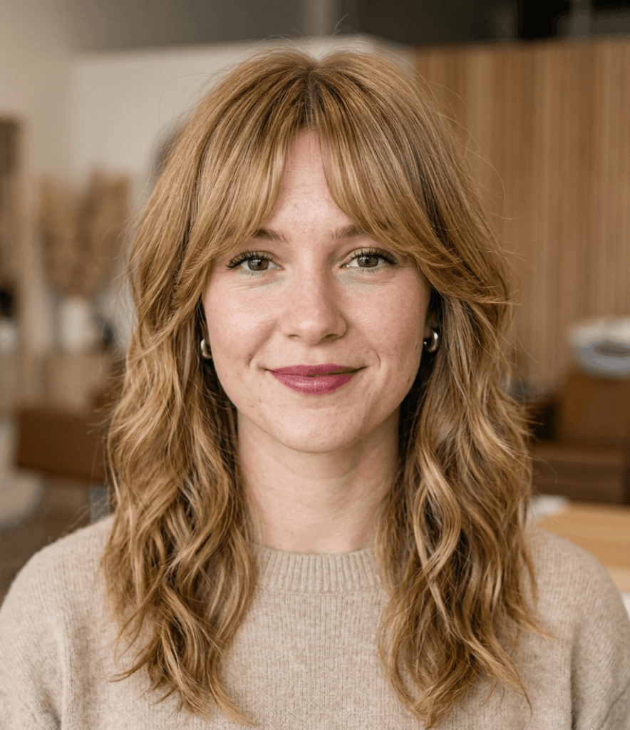 Shag with Curtain Bangs