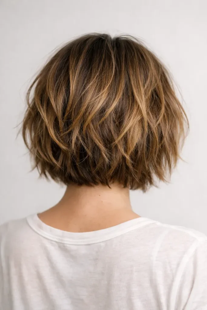 Honey Brown Balayage with Shadow Roots