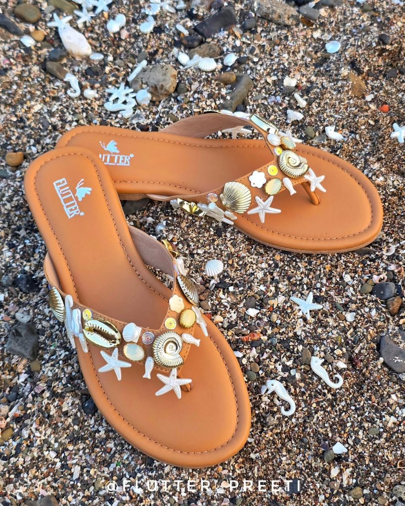 Tan Flip Flops