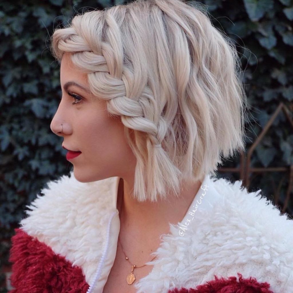 Fierce Double Dutch Viking Braids on a Bob