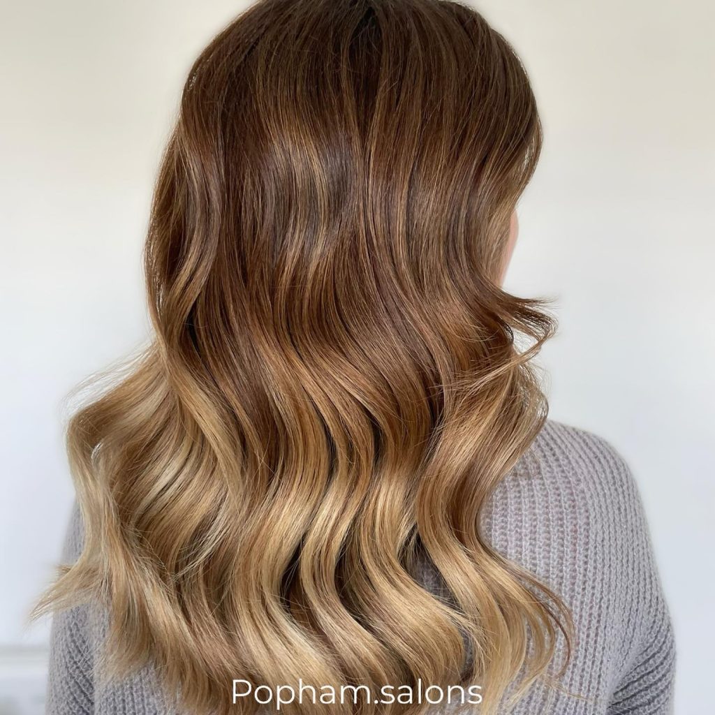 Stunning Brown to Blonde Balayage Ideas: Chocolate Brown with Blonde Tips