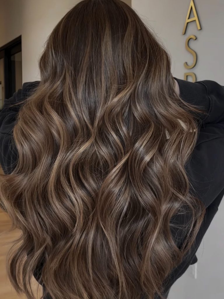 Soft Honey Brown Balayage on Fine Hair