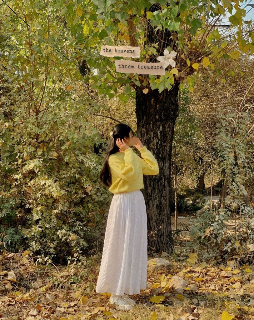 Yellow Sweater + Maxi Skirt